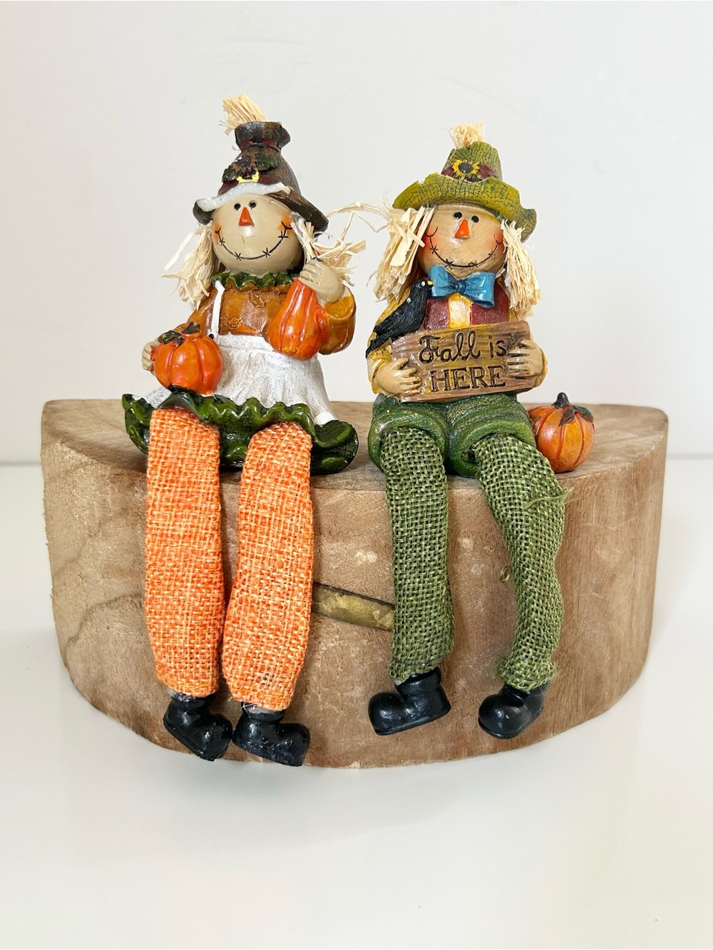 Fall Scarecrow Two Piece Shelf Sitter Set